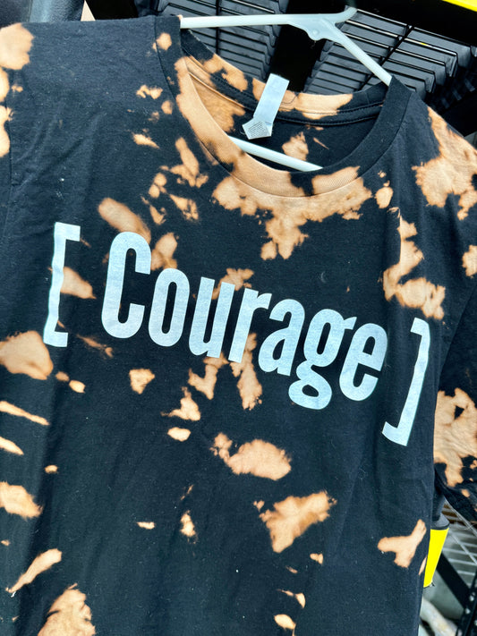 [Courage] Black Tie Dye T-Shirt